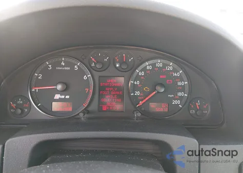 2003 Audi Rs6 4.2 из США, поврежденный, VIN WUAPV54B23N904855